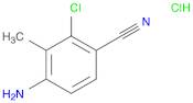 4-AMINO-2-CHLORO-3-METHYL-BENZONITRILE HYDROCHLORIDE