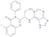 4(3H)-Quinazolinone,5-fluoro-3-phenyl-2-[(1S)-1-(1H-purin-6-ylamino)propyl]-