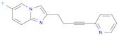 6-Fluoro-2-[4-(pyridin-2-yl)-3-butynyl]imidazo[1,2-a]pyridine