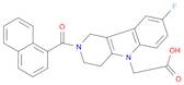 2-(2-(1-naphthoyl)-8-fluoro-1,2,3,4-tetrahydropyrido[4,3-b]indol-5-yl)acetic acid