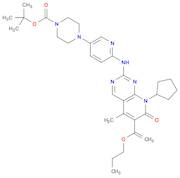 tert-butyl 4-(6-(8-cyclopentyl-5-Methyl-7-oxo-6-(1-propoxyvinyl)-7,8-dihydropyrido[2,3-d]pyriMidin-2-ylaMino)pyridin-3-yl)piperazine-1-carboxylate