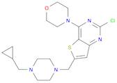 4-(2-chloro-6-((4-(cyclopropylmethyl)piperazin-1-yl)methyl)thieno[3,2-d]pyrimidin-4-yl)morpholine