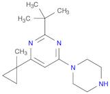 2-tert-butyl-4-(1-Methylcyclopropyl)-6-(piperazin-1-yl)pyriMidine