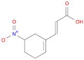 2-Propenoic acid, 3-(5-nitro-1-cyclohexen-1-yl)-, (2E)-