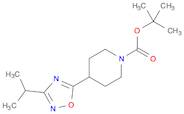tert-butyl 4-(3-isopropyl-1,2,4-oxadiazol-5-yl)piperidine-1-carboxylate