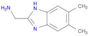 1H-Benzimidazole-2-methanamine,5,6-dimethyl-(9CI)