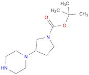 tert-butyl 3-(piperazin-1-yl)pyrrolidine-1-carboxylate