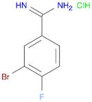 3-BROMO-4-FLUORO-BENZAMIDINE HYDROCHLORIDE