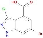 6-BROMO-3-CHLORO-4-(1H)INDAZOLE CARBOXYLIC ACID