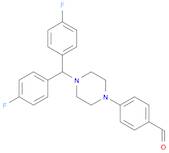 4-(4-[BIS(4-FLUOROPHENYL)METHYL]PIPERAZIN-1-YL)BENZALDEHYDE
