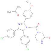 4-[[4,5-Bis(4-chlorophenyl)-4,5-dihydro-2-[4-methoxy-2-(1-methylethoxy)phenyl]-1H-imidazol-1-yl]carbonyl]-2-piperazinone