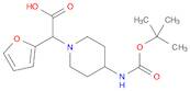 2-(4-Boc-aminopiperidin-1-yl)-2-(furan-2-yl)acetic acid
