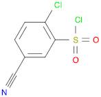 2-chloro-5-cyanobenzene-1-sulfonyl chloride