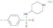 4-fluoro-N-piperidin-4-ylbenzenesulfonamide hydrochloride