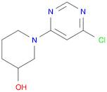 1-(6-Chloro-pyriMidin-4-yl)-piperidin-3-ol, 98+% C9H12ClN3O, MW