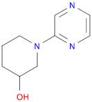 1-Pyrazin-2-yl-piperidin-3-ol, 98+% C9H13N3O, MW