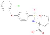1-(([4-(2-CHLOROPHENOXY)PHENYL]SULFONYL)AMINO)CYCLOHEXANECARBOXYLIC ACID