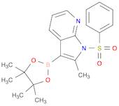 2-Methyl-1-(phenylsulfonyl)-3-(4,4,5,5-tetramethyl-1,3,2-dioxaborolan-2-yl)-1H-pyrrolo[2,3-b]pyridine