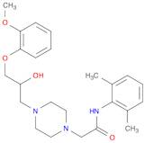 N-(2,6-Dimethylphenyl)-2-(4-(2-hydroxy-3-(2-methoxyphenoxy)propyl)piperazin-1-yl)acetamide