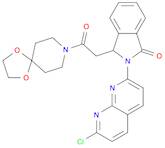 1,4-Dioxa-8-azaspiro[4.5]decane,8-[[2-(7-chloro-1,8-naphthyridin-2-yl)-2,3-dihydro-3-oxo-1H-isoindol-1-yl]acetyl]-