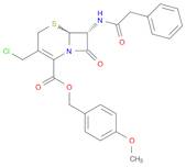 5-Thia-1-azabicyclo[4.2.0]oct-2-ene-2-carboxylic acid,3-(chloromethyl)-8-oxo-7-[(phenylacetyl)amino]-,(4-methoxyphenyl)methyl ester, (6R,7R)-
