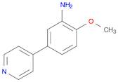 Benzenamine, 2-methoxy-5-(4-pyridinyl)-