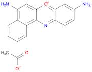 Benzo[a]phenoxazin-7-ium, 5,9-diamino-, acetate