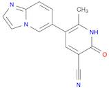 3-Pyridinecarbonitrile,1,2-dihydro-5-imidazo[1,2-a]pyridin-6-yl-6-methyl-2-oxo-