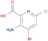 3-AMINO-4-BROMO-6-CHLOROPICOLINIC ACID