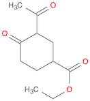 Cyclohexanecarboxylic acid, 3-acetyl-4-oxo-, ethyl ester