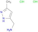 [(3-Methyl-1H-pyrazol-5-yl)methyl]aminedihydrochloride
