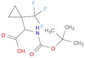 2-((tert-Butoxycarbonyl)amino)-2-(1-(trifluoromethyl)cyclopropyl)acetic acid