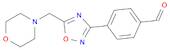 4-[5-(morpholin-4-ylmethyl)-1,2,4-oxadiazol-3-yl]benzaldehyde