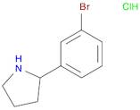 2-(3-Bromophenyl)pyrrolidine, HCl
