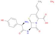 5-Thia-1-azabicyclo[4.2.0]oct-2-ene-2-carboxylic acid,7-[[(2R)-amino(4-hydroxyphenyl)acetyl]amino]-8-oxo-3-(1-propenyl)-,monohydrate, (6R,7R)-