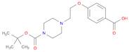 4-[2-{4-(tert-Butyloxycarbonyl)piperazin-1-yl}ethoxy]benzoic acid