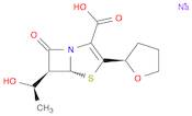 4-Thia-1-azabicyclo[3.2.0]hept-2-ene-2-carboxylic acid,6-[(1R)-1-hydroxyethyl]-7-oxo-3-[(2R)-tetrahydro-2-furanyl]-,monosodium salt, (5R,6S)-