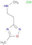 N-methyl-2-(5-methyl-1,2,4-oxadiazol-3-yl)ethanamine hydrochloride