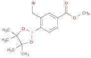 2-Bromomethyl-4-methoxycarbonylphenylboronic acid, pinacol ester