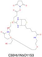 1-Biotinamino-15-oxo-3,6,9,12-tetraoxa-19,20-dithia-16-azatricosan-23-oic acid succinimidyl ester