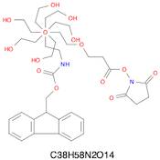 alpha-(Fmoc-amino)-omega-(succinimidyl propionate) octa(ethylene glycol)