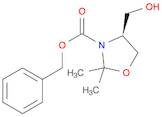 3-Oxazolidinecarboxylic acid, 4-(hydroxymethyl)-2,2-dimethyl-,phenylmethyl ester, (4S)-