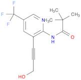 N-(3-(3-Hydroxyprop-1-yn-1-yl)-5-(trifluoromethyl)-pyridin-2-yl)pivalamide