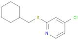 4-Chloro-2-((cyclohexylmethyl)thio)pyridine