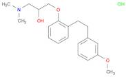 2-Propanol,1-(dimethylamino)-3-[2-[2-(3-methoxyphenyl)ethyl]phenoxy]-,hydrochloride