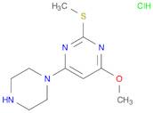 4-Methoxy-2-(methylthio)-6-(piperazin-1-yl)pyrimidine hydrochloride