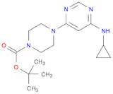 tert-butyl 4-[6-(cyclopropylamino)pyrimidin-4-yl]piperazine-1-carboxylate