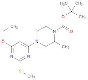 tert-butyl 4-(6-ethoxy-2-methylsulfanylpyrimidin-4-yl)-2-methylpiperazine-1-carboxylate