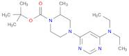 tert-butyl 4-[6-(diethylamino)pyrimidin-4-yl]-2-methylpiperazine-1-carboxylate