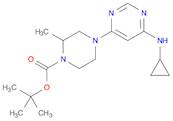 tert-butyl 4-[6-(cyclopropylamino)pyrimidin-4-yl]-2-methylpiperazine-1-carboxylate